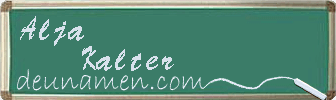 Alja Kalter Visitenkarte